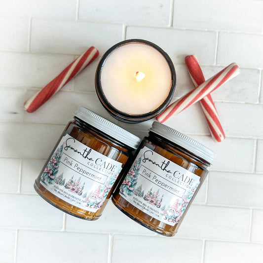 Pink Peppermint 7.5 oz Candle