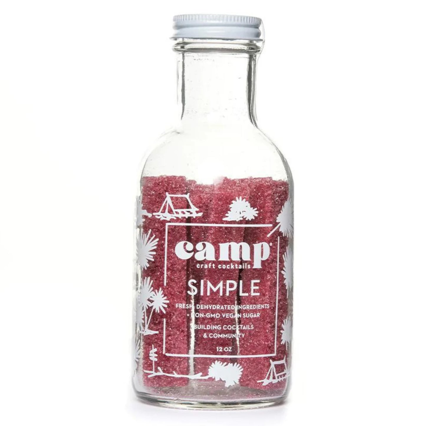 Camp Craft Hibiscus Simple Syrup on white background